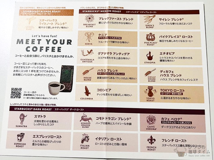 コーヒー豆引き換えカード